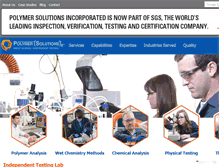 Tablet Screenshot of polymersolutions.com